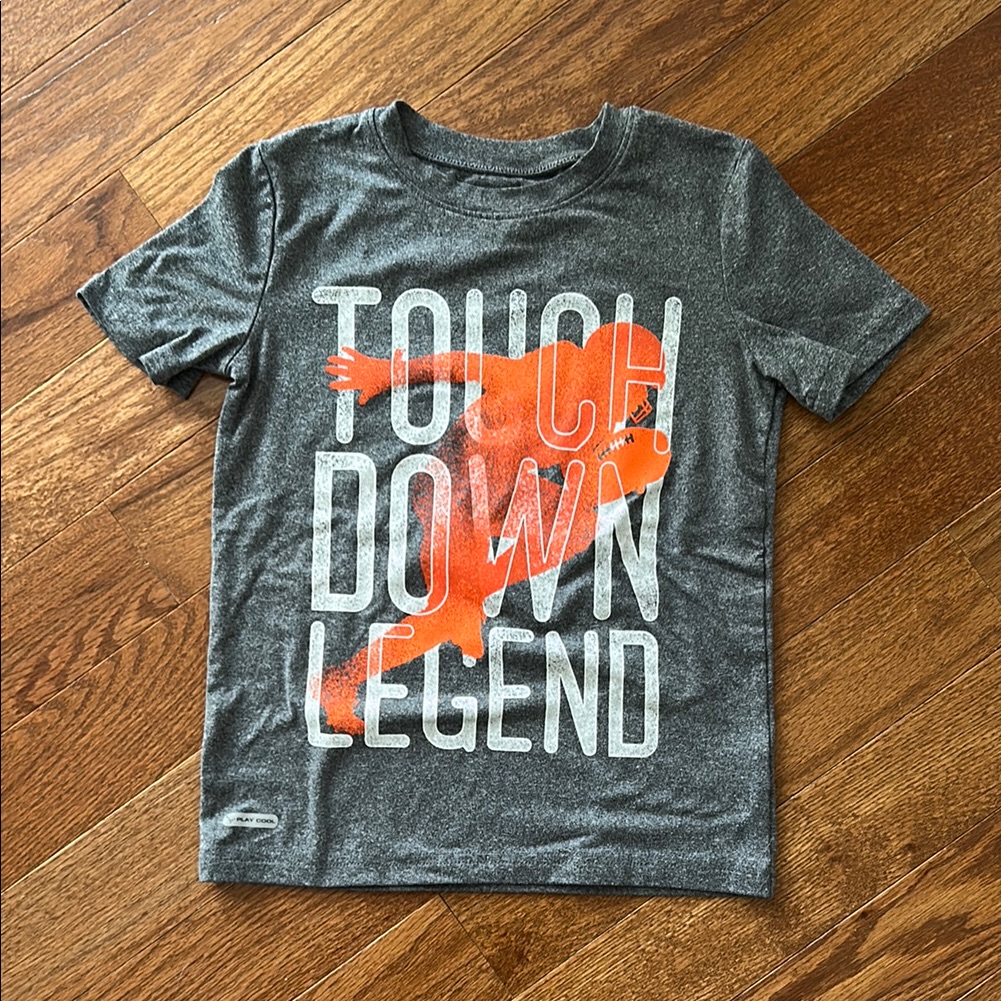 Jumping Beans Gray And Orange Football T-Shirt Size 5